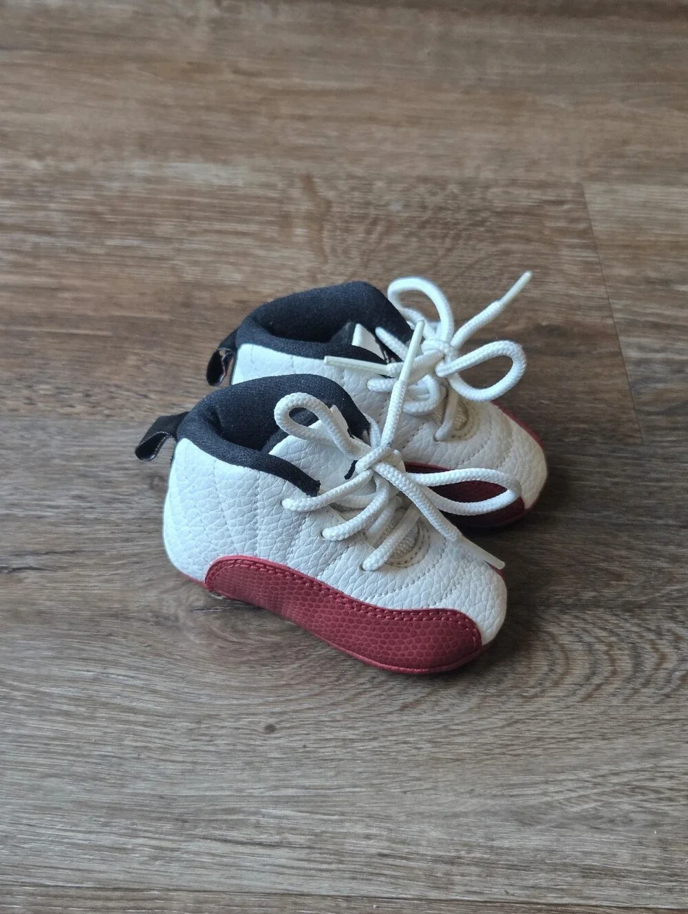 Nike Air Jordan 12 Retro Cherry (TD) White/Red Baby Crib Shoes size 1C